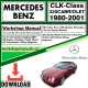 Mercedes CLK-Class 320 Cabriolet Workshop Repair Manual Download 1980-2001