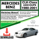 Mercedes CLK-Class 320 Coupe Workshop Repair Manual Download 1980-2001