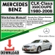 Mercedes CLK-Class 350 Coupe Workshop Repair Manual Download 1980-2008