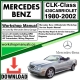 Mercedes CLK-Class 430 Cabriolet Workshop Repair Manual Download 1980-2002