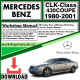 Mercedes CLK-Class 430 Coupe Workshop Repair Manual Download 1980-2001