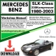 Mercedes SLK-Class 230Kompressor Workshop Repair Manual Download 1980-2003