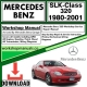 Mercedes SLK-Class 320 Workshop Repair Manual Download 1980-2001