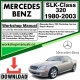 Mercedes SLK-Class 320 Workshop Repair Manual Download 1980-2003
