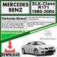Mercedes SLK-Class R170 Workshop Repair Manual Download 1980-2004