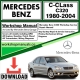 Mercedes C-Class C320 Workshop Repair Manual Download 1980-2004