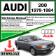 Audi 200 Workshop Repair Manual Download 1979-1984