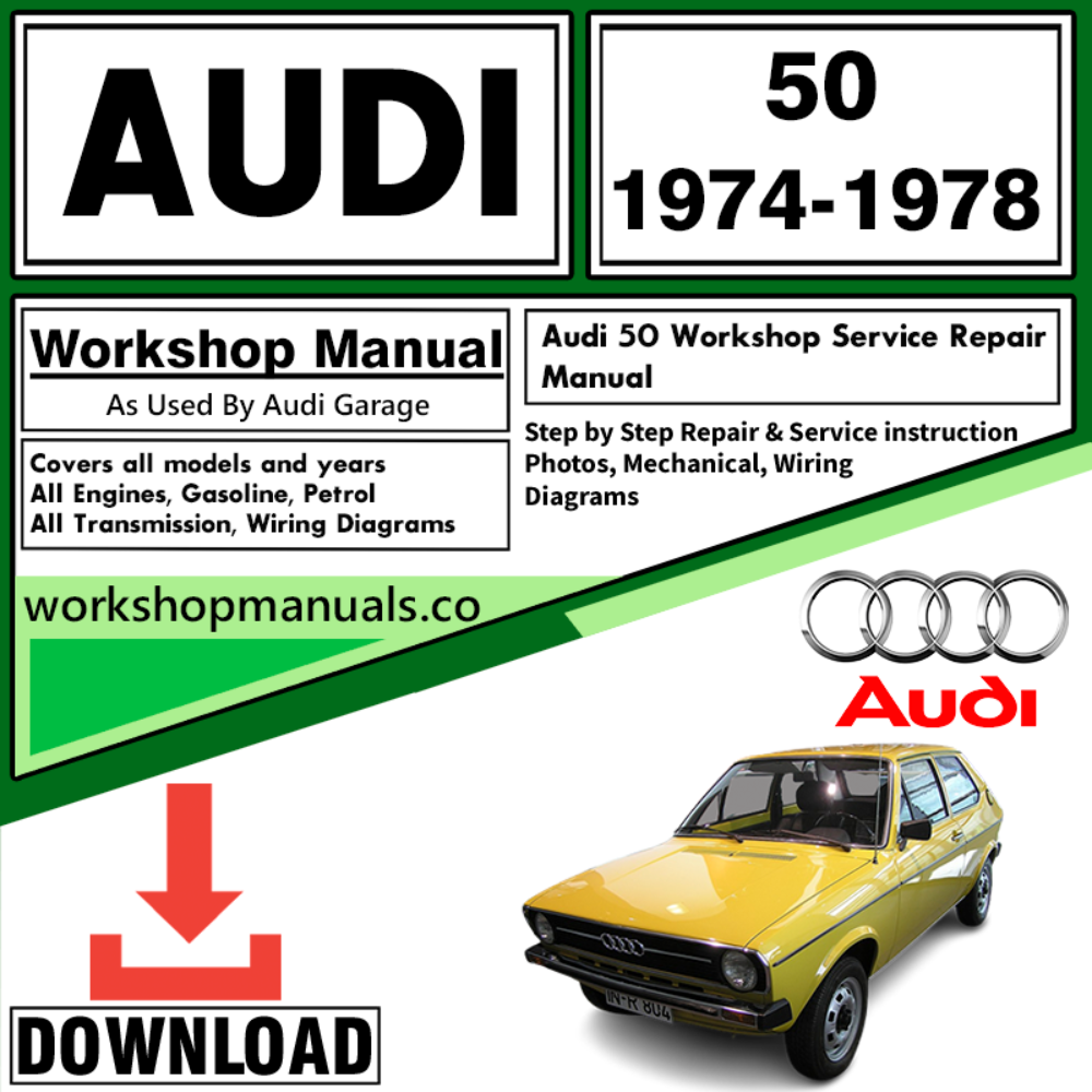 Audi 50 Workshop Repair Manual Download 1974-1978