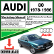 Audi 80 Workshop Repair Manual Download 1978-1986