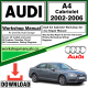Audi A4 Cabriolet Workshop Repair Manual Download 2002-2006