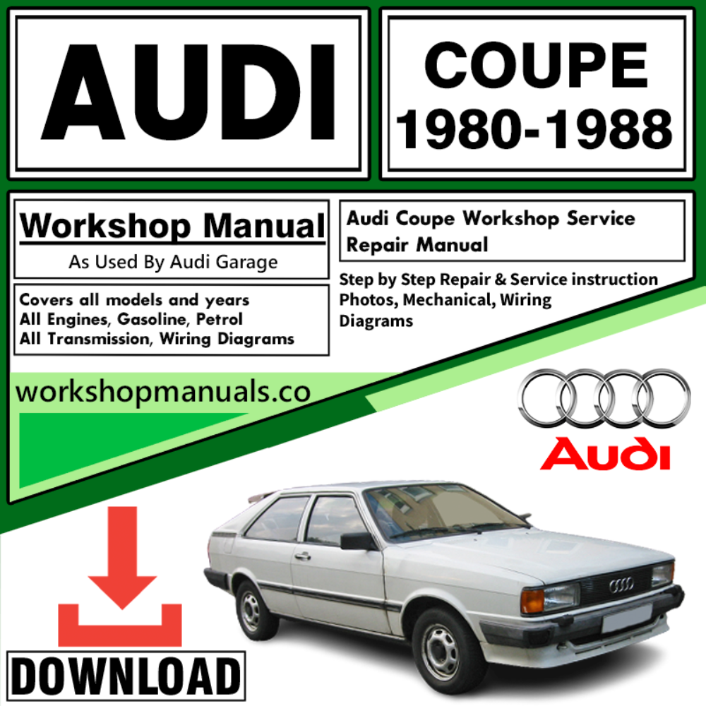 Audi Coupe Workshop Repair Manual Download 1980-1988