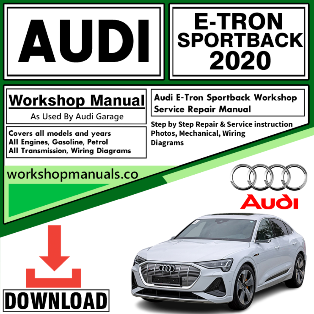 Audi E-Tron Sportback Workshop Repair Manual Download 2020