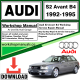 Audi S2 Avant B4 Workshop Repair Manual Download 1992-1995