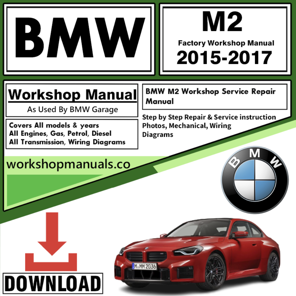 BMW M2 Workshop Repair Manual Download 2015-2017