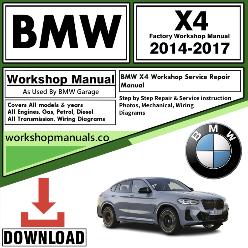 BMW X4 Workshop Repair Manual Download 2014-2017