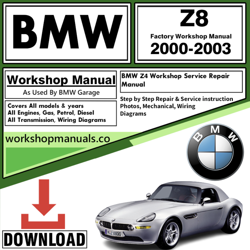 BMW Z8 Workshop Repair Manual Download 2000-2003