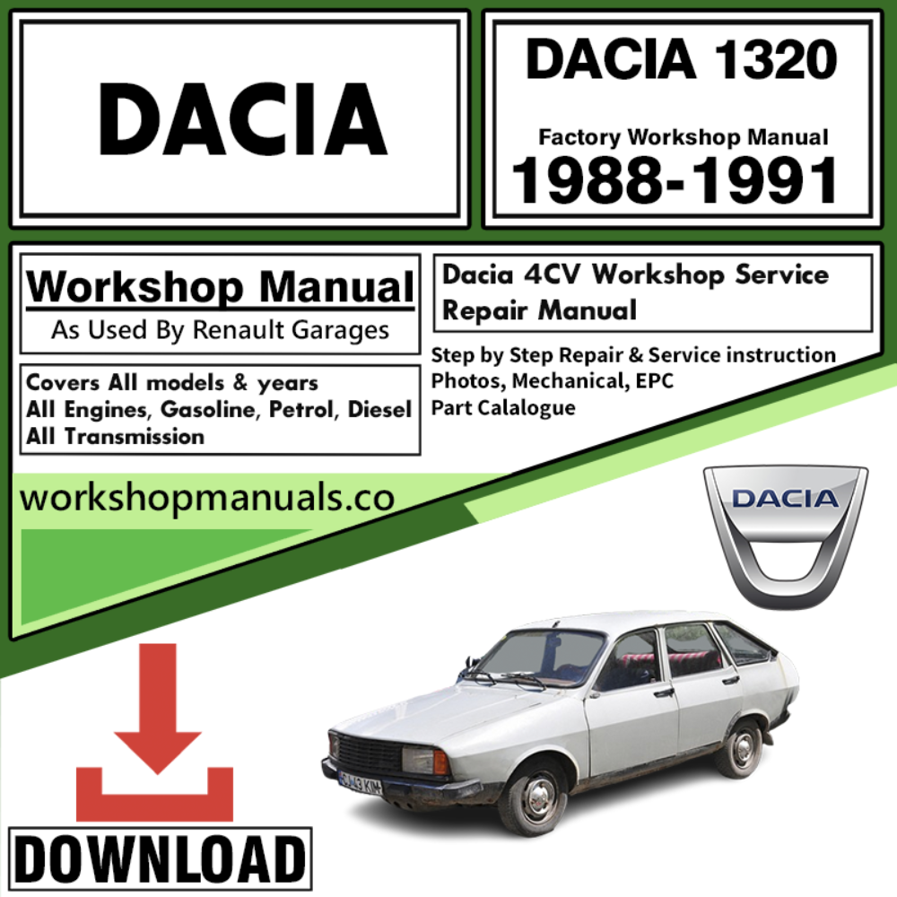 Dacia 1320 Workshop Repair Manual Download 1988-1991