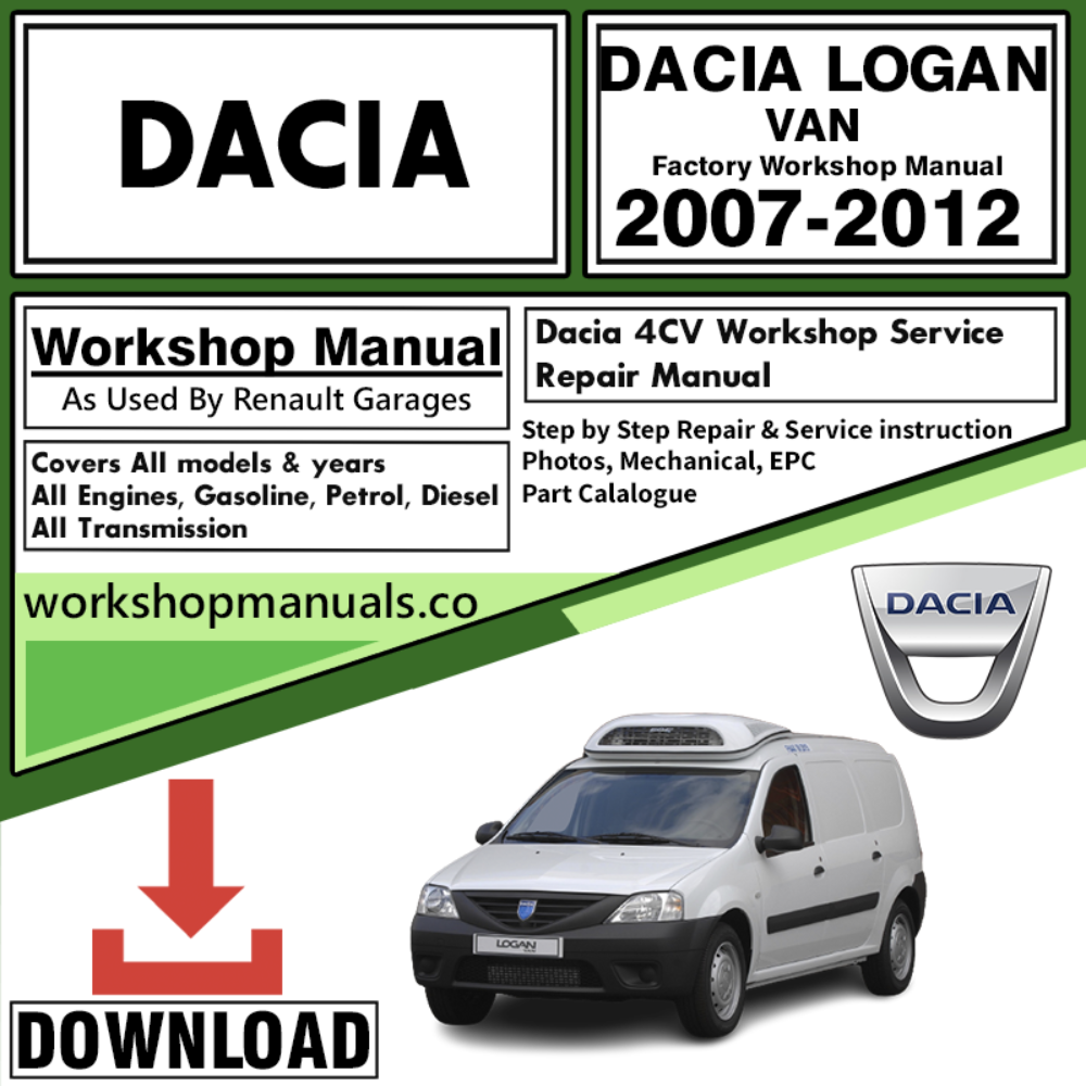 Dacia Logan Van Workshop Repair Manual Download 2007-2012