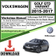 VW Volkswagon Golf GTD Variant Workshop Repair Manual Download 2015-2017