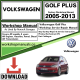 VW Volkswagon Golf Plus Workshop Repair Manual Download 2015-2013