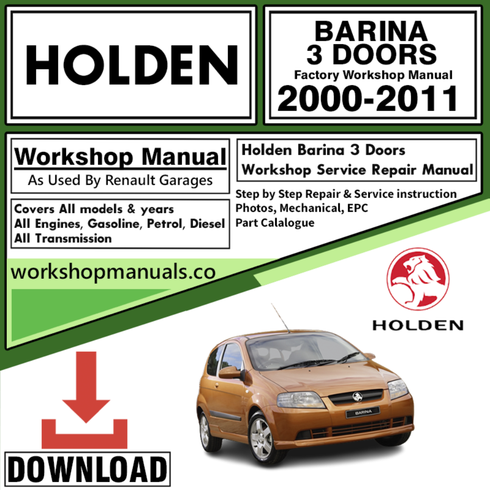 Holden Barina Workshop Repair Manual Download 2000-2011