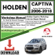 Holden Captiva Workshop Repair Manual Download 2006-2018