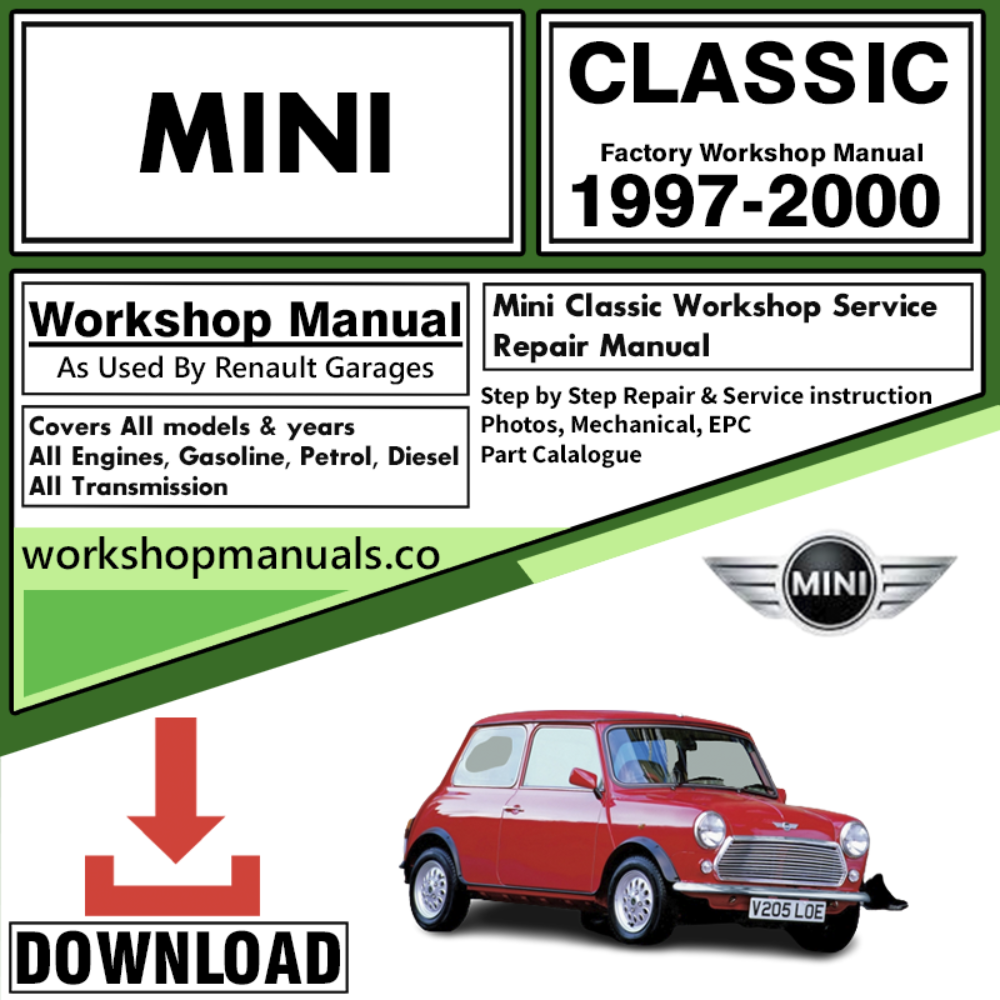 Mini Classic Workshop Repair Manual 1997-2000