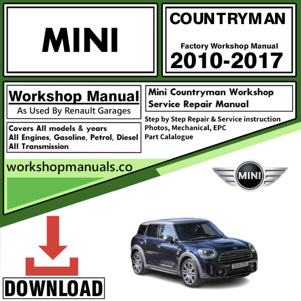 Mini Countryman Workshop Repair Manual 2010-2017