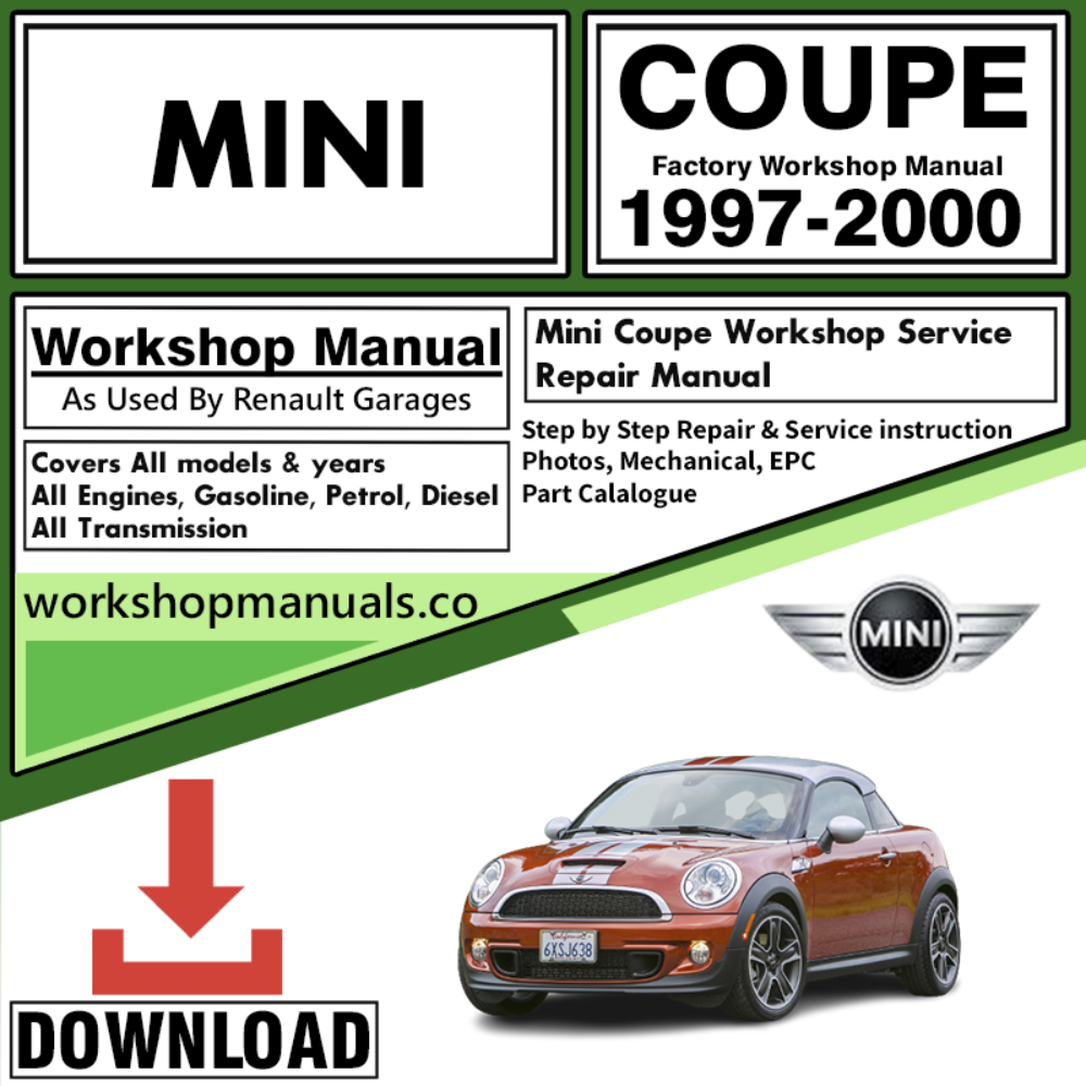 Mini Coupe Workshop Repair Manual 1997-2000