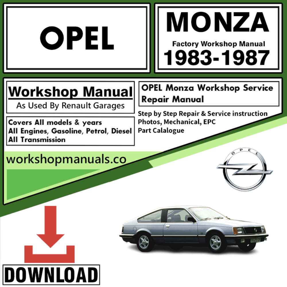 Opel Monza Workshop Repair Manual Download 1983-1987
