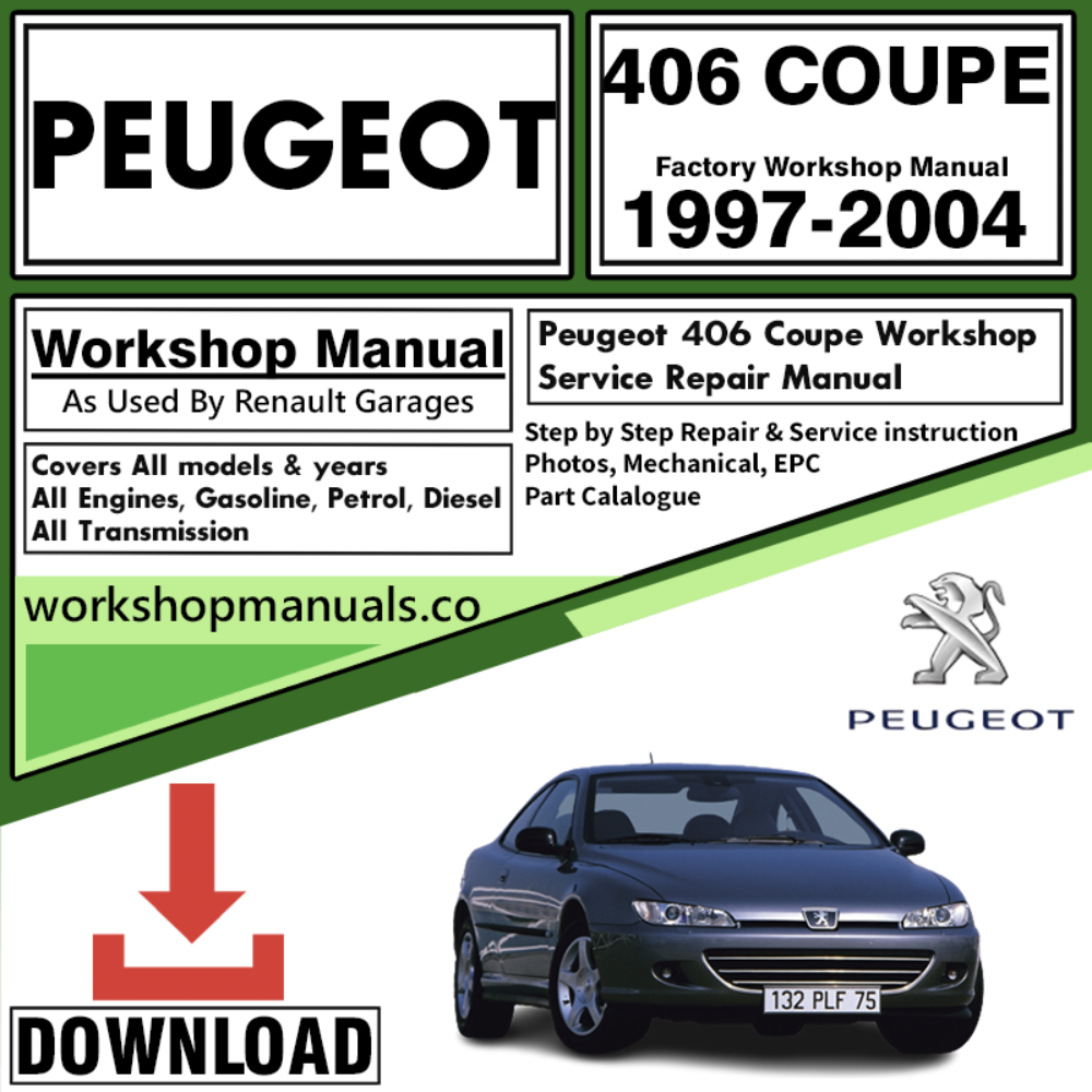 Peugeot 406 Coupe Workshop Repair Manual Download 1997-2004