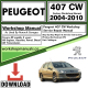 Peugeot 407 CW Workshop Repair Manual Download 2004-2010