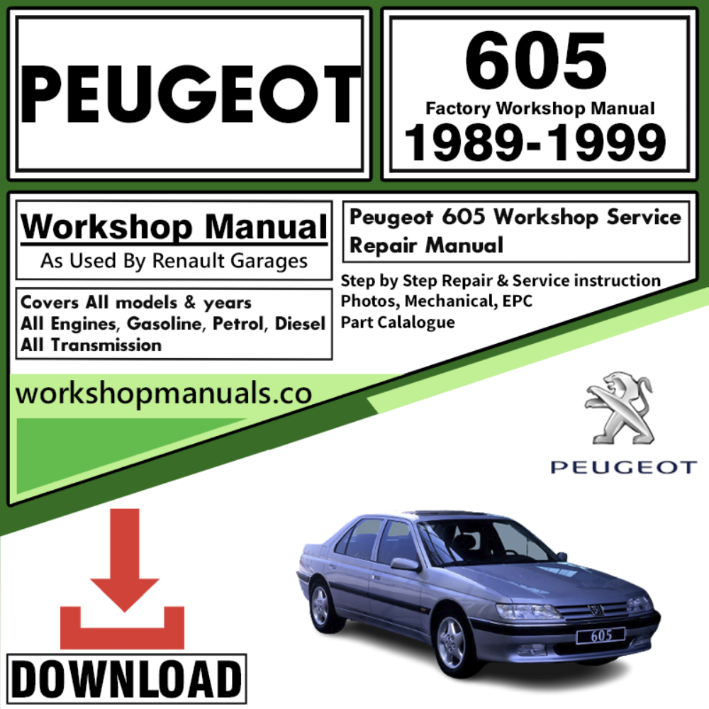 Peugeot 605 Workshop Repair Manual Download 1989-1999
