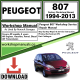 Peugeot 807 Workshop Repair Manual Download 1994-2013