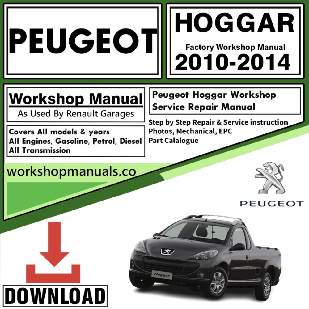 Peugeot Hoggar Workshop Repair Manual Download 2010-2014