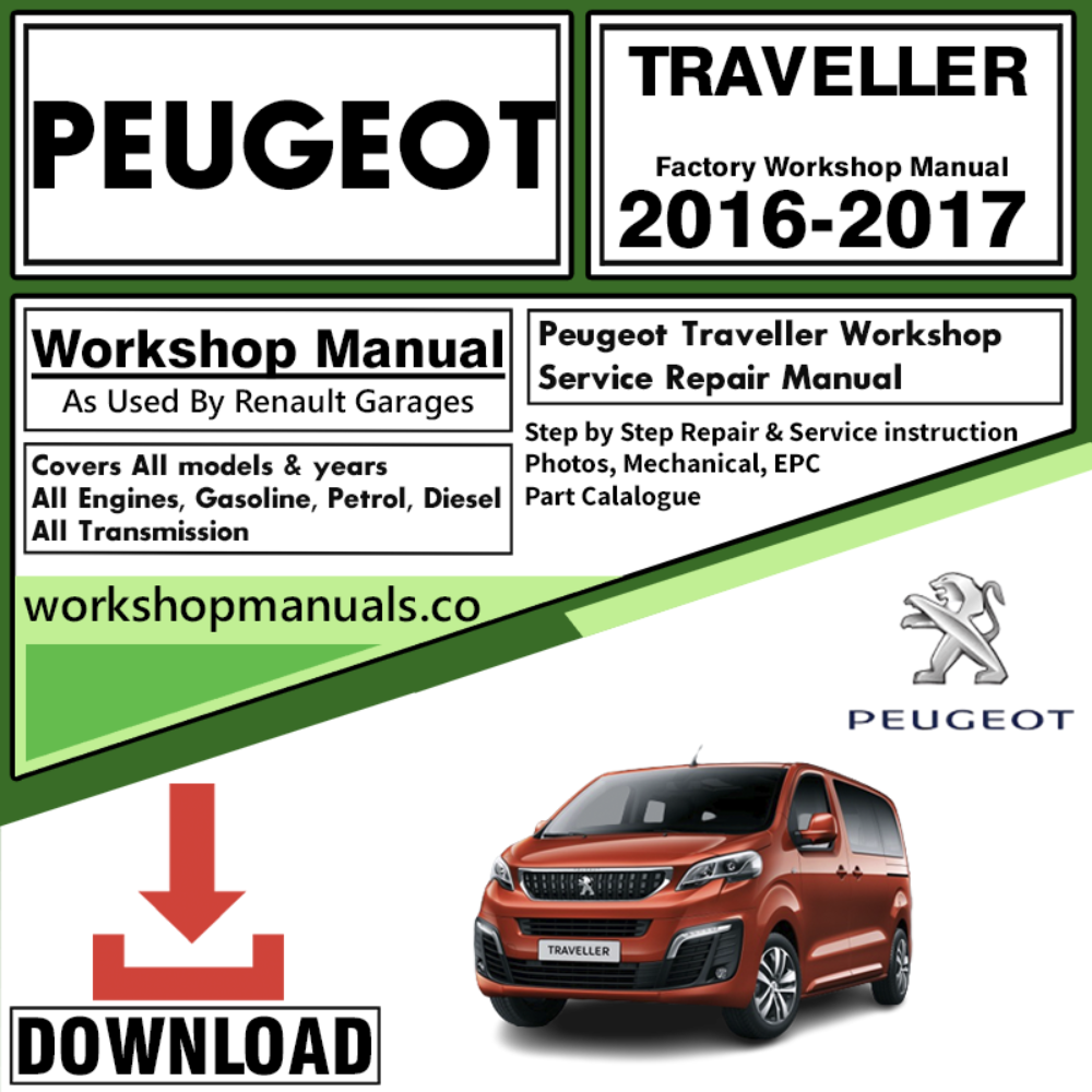 Peugeot Traveller Workshop Repair Manual Download 2016-2017