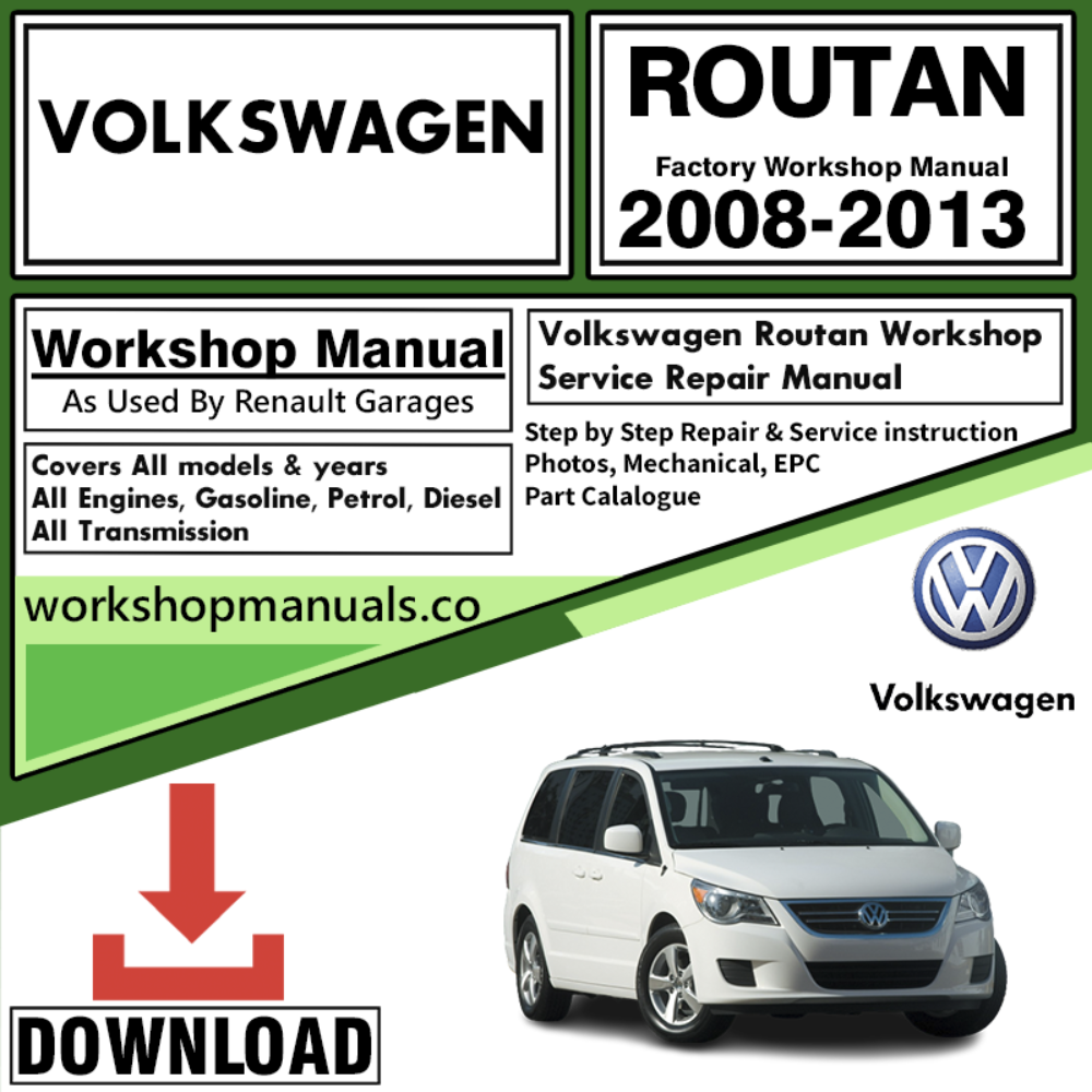 VW Volkswagon Routan Workshop Repair Manual Download 2008-2013