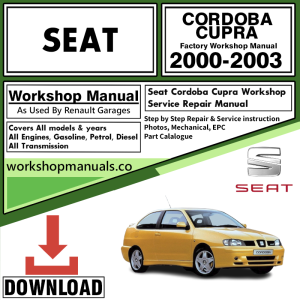 Seat Cordoba Cupra Workshop Repair Manual Download 2000-2003