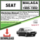 Seat Malaga Workshop Repair Manual Download 1985-1992