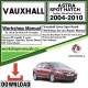 Vauxhall Astra Spot Hatch Workshop Repair Manual Download 2004-2010
