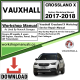 Vauxhall Crossland X Workshop Repair Manual Download 2017-2018