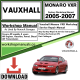 Vauxhall Monaro VXR Workshop Repair Manual Download 2005-2007