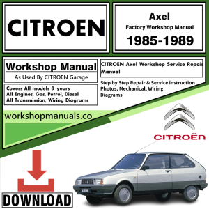 Citroen Axel Workshop Repair Manual Download 1985-1989