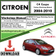 Citroen C4 Coupe Workshop Repair Manual Download 2004-2010