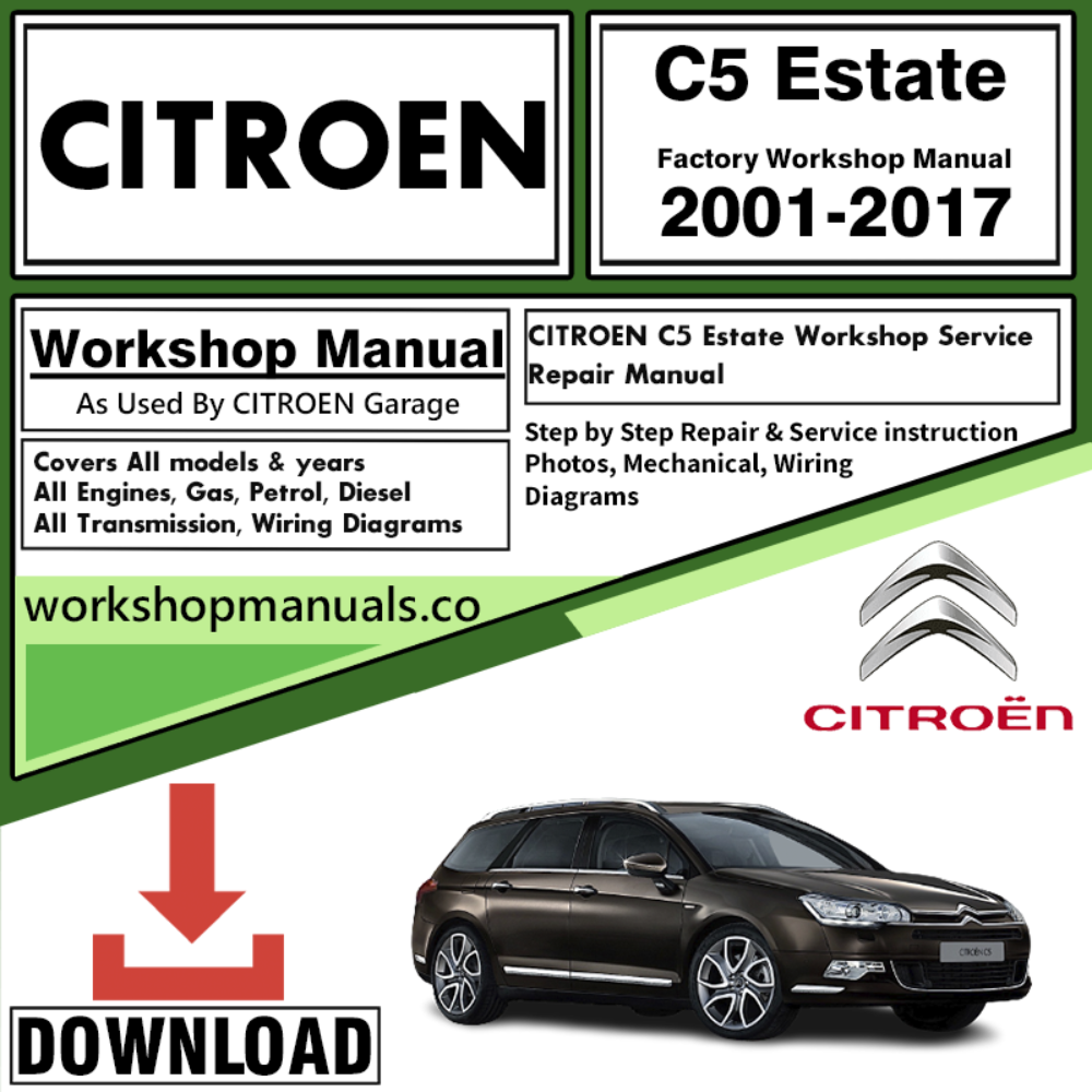Citroen C5 Estate Workshop Repair Manual Download 2001-2017