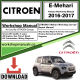 Citroen E-Mehari Workshop Repair Manual Download 2016-2017