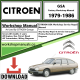 Citroen GSA Workshop Repair Manual Download 1979-1986
