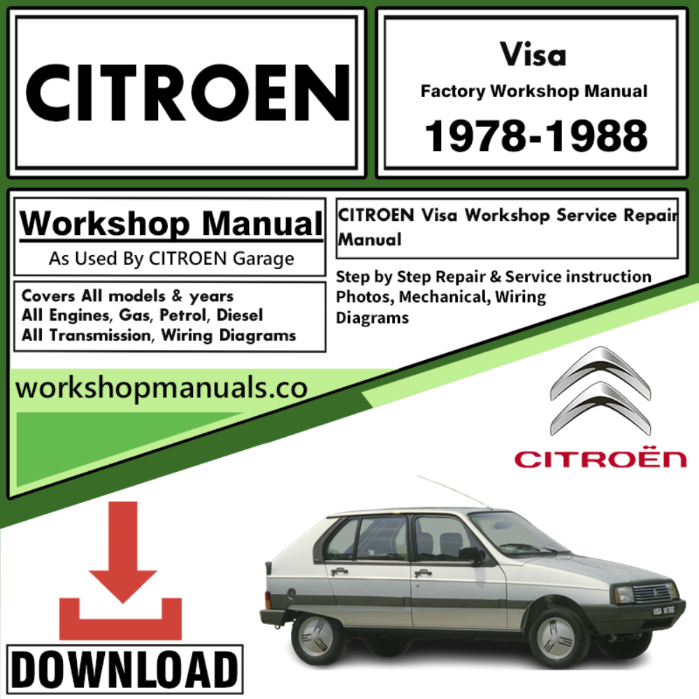 Citroen Visa Workshop Repair Manual Download 1978-1988
