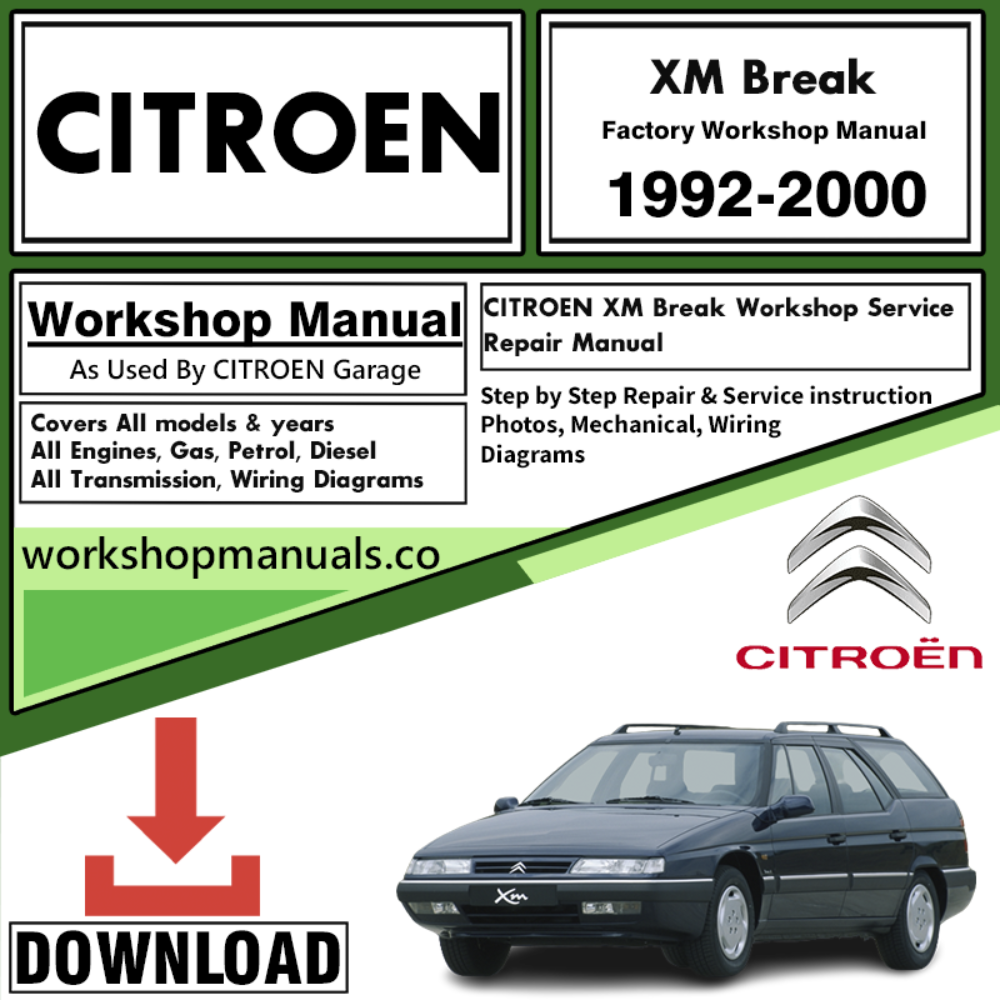Citroen XM Break Workshop Repair Manual Download 1992-2000