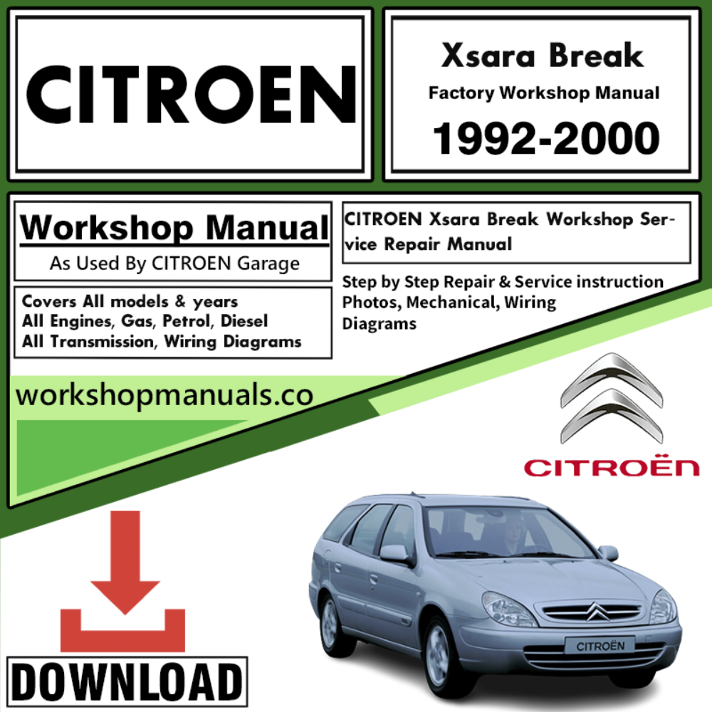 Citroen Xsara Break Workshop Repair Manual Download 1992-2000